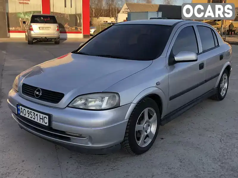 Хэтчбек Opel Astra 2001 1.6 л. Ручная / Механика обл. Закарпатская, location.city.solotvyno - Фото 1/19