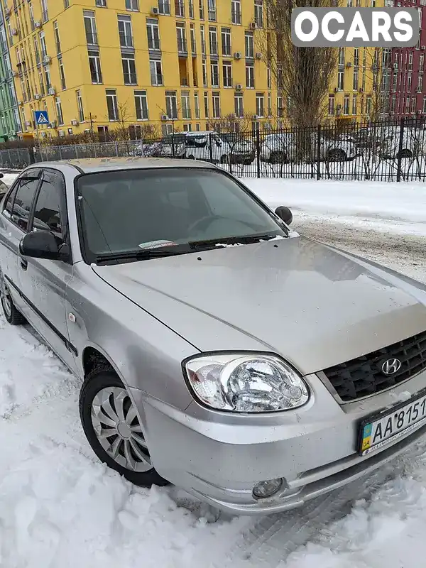 Седан Hyundai Accent 2005 1.5 л. Ручная / Механика обл. Киевская, Киев - Фото 1/17