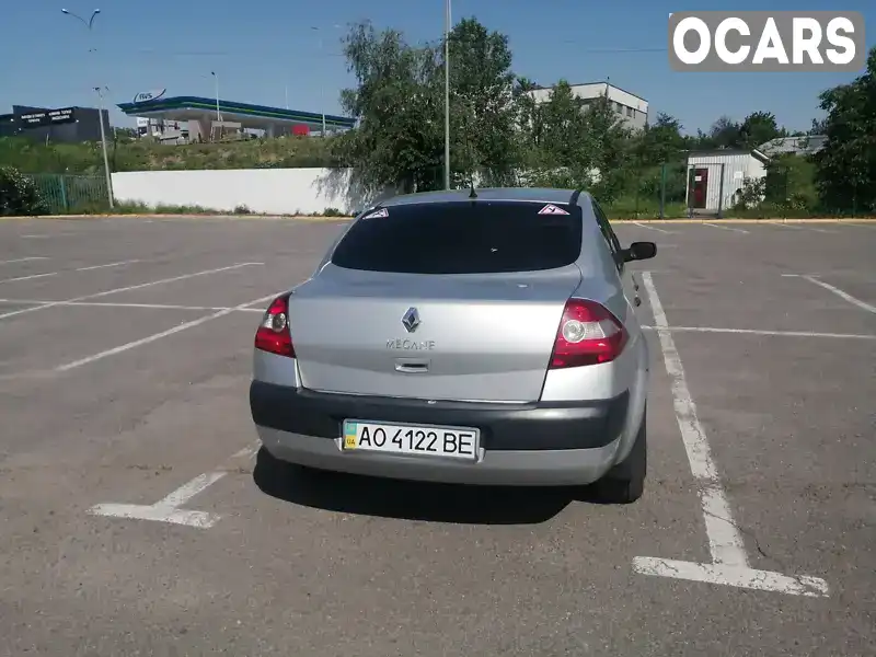 Седан Renault Megane 2005 1.6 л. Ручна / Механіка обл. Закарпатська, Ужгород - Фото 1/16