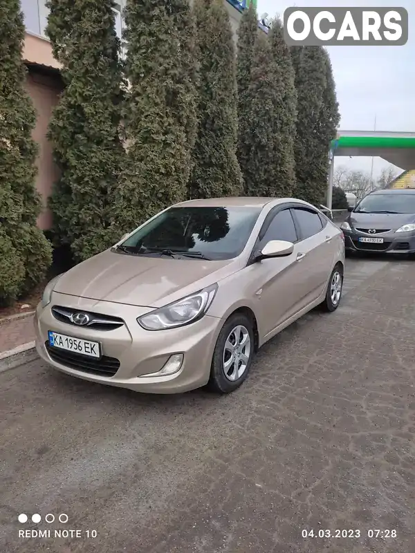 Седан Hyundai Accent 2012 1.6 л. Ручная / Механика обл. Полтавская, Миргород - Фото 1/11