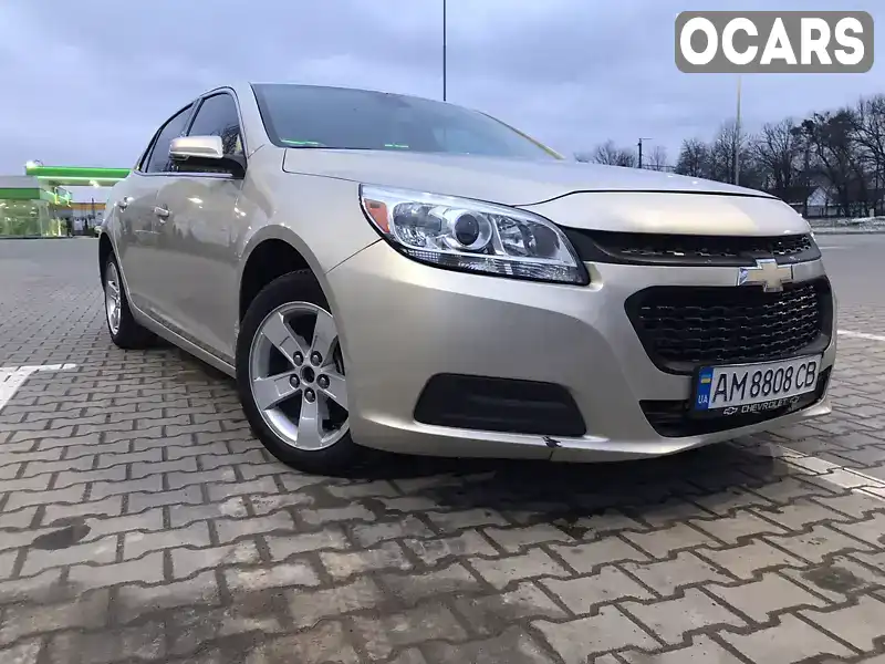 Седан Chevrolet Malibu 2015 2.5 л. Автомат обл. Житомирская, Житомир - Фото 1/13