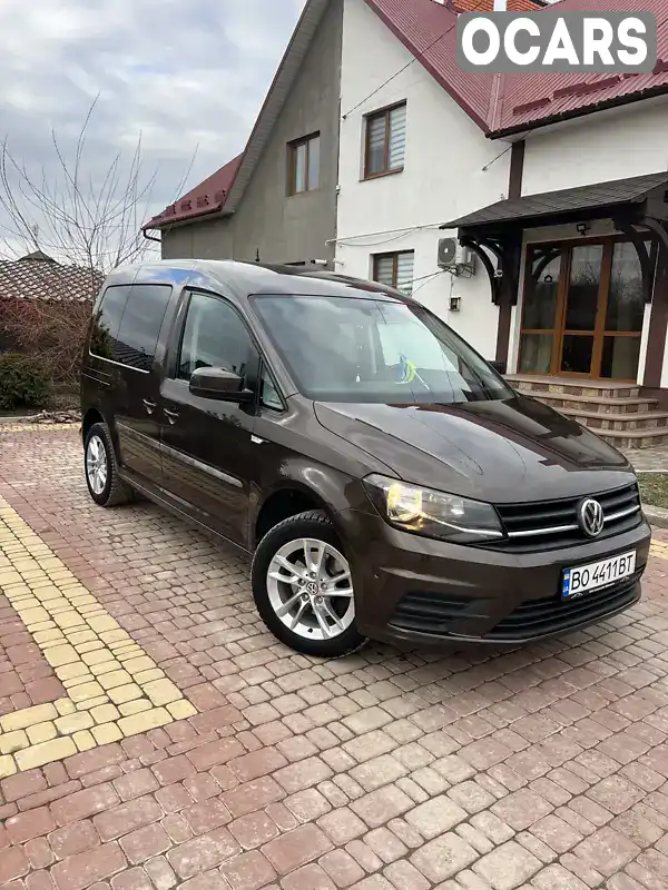 Минивэн Volkswagen Caddy 2017 2 л. Робот обл. Тернопольская, Чортков - Фото 1/21