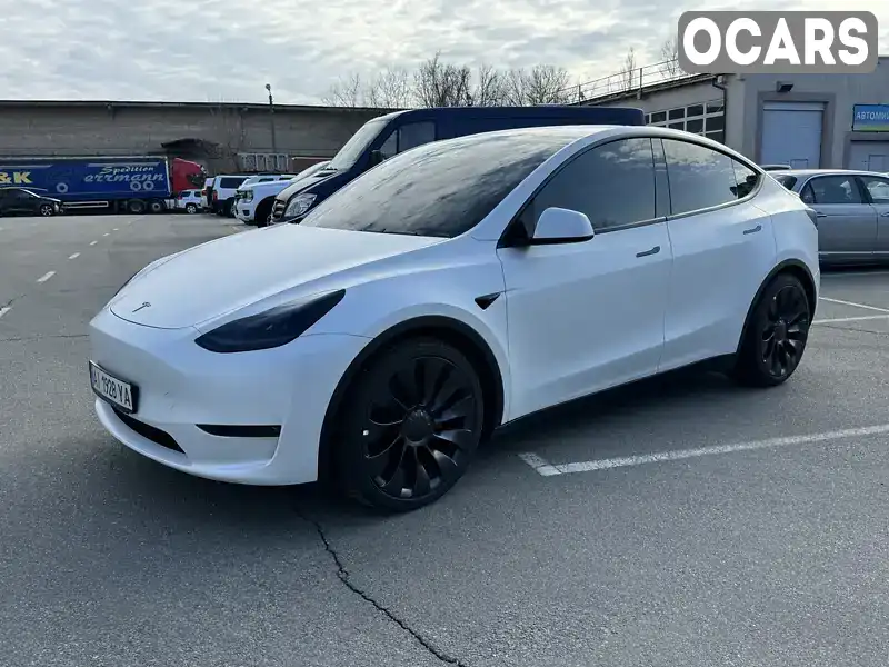 Внедорожник / Кроссовер Tesla Model Y 2022 null_content л. Автомат обл. Киевская, Киев - Фото 1/21