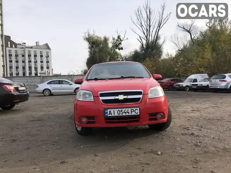 Седан Chevrolet Aveo 2007 1.5 л. Ручная / Механика обл. Киевская, Вышневое - Фото 1/12