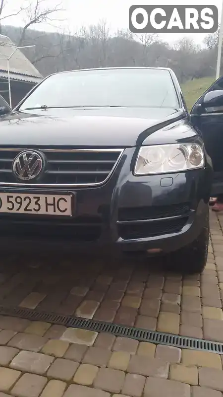 Позашляховик / Кросовер Volkswagen Touareg 2003 2.5 л. Ручна / Механіка обл. Закарпатська, Тячів - Фото 1/8