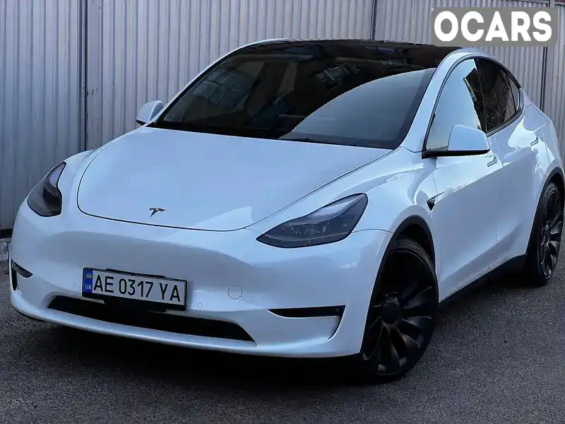 Внедорожник / Кроссовер Tesla Model Y 2021 null_content л. Автомат обл. Днепропетровская, Днепр (Днепропетровск) - Фото 1/21