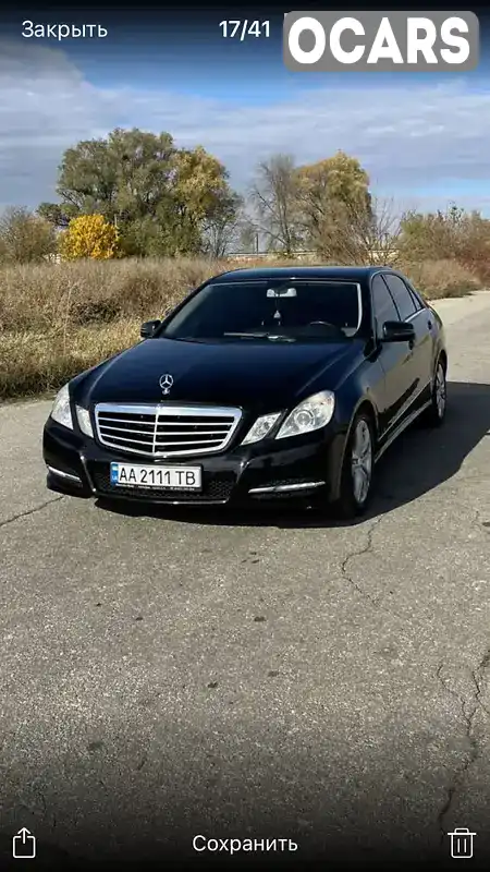 Седан Mercedes-Benz E-Class 2012 3.5 л. обл. Киевская, Мироновка - Фото 1/19