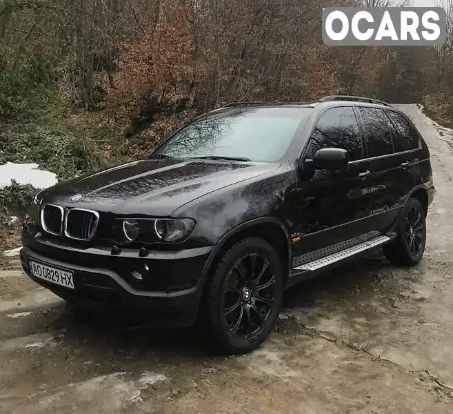 Позашляховик / Кросовер BMW X5 2002 3 л. Автомат обл. Закарпатська, Рахів - Фото 1/7