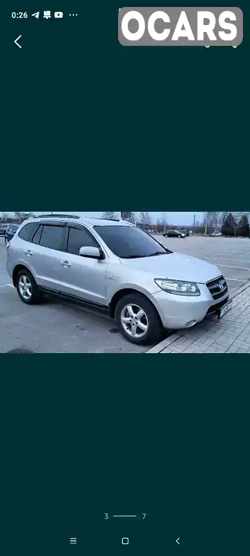 Позашляховик / Кросовер Hyundai Santa FE 2007 2.19 л. Автомат обл. Запорізька, Запоріжжя - Фото 1/12