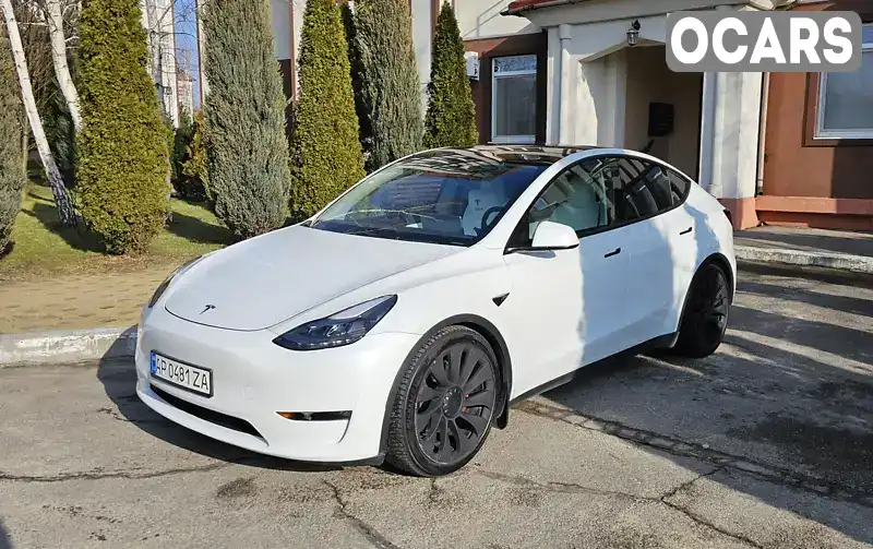 Внедорожник / Кроссовер Tesla Model Y 2022 null_content л. Автомат обл. Запорожская, Запорожье - Фото 1/21