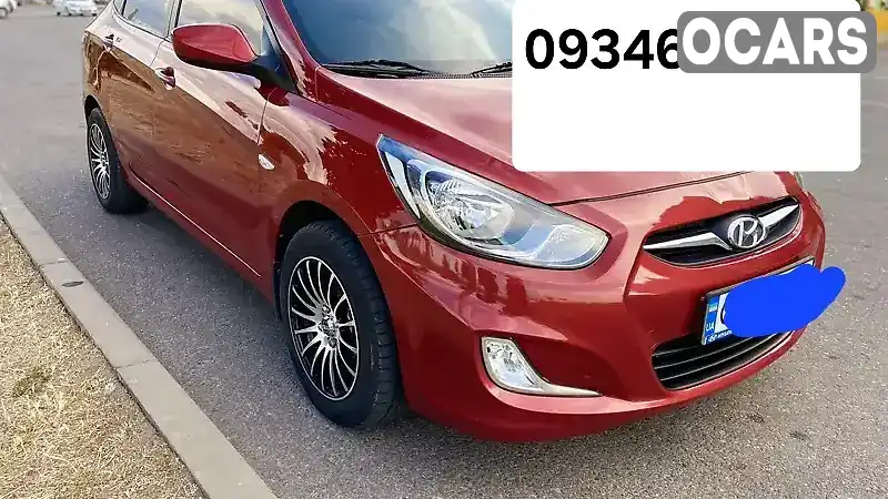 Седан Hyundai Accent 2012 1.4 л. Автомат обл. Київська, Київ - Фото 1/10