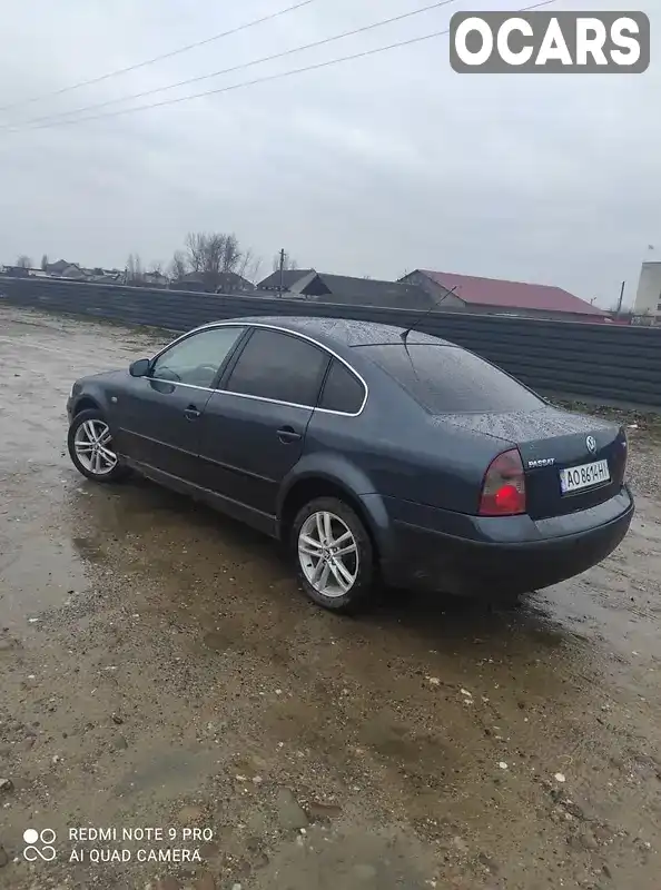 Седан Volkswagen Passat 2003 1.9 л. Ручна / Механіка обл. Закарпатська, Ужгород - Фото 1/12