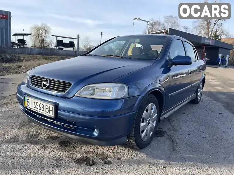 Седан Opel Astra 2002 1.4 л. Ручна / Механіка обл. Полтавська, Полтава - Фото 1/18