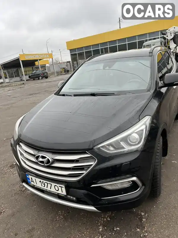 Позашляховик / Кросовер Hyundai Santa FE 2016 2.2 л. Автомат обл. Київська, Київ - Фото 1/8