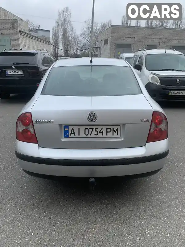 Седан Volkswagen Passat 2003 1.9 л. Ручна / Механіка обл. Київська, Бориспіль - Фото 1/9