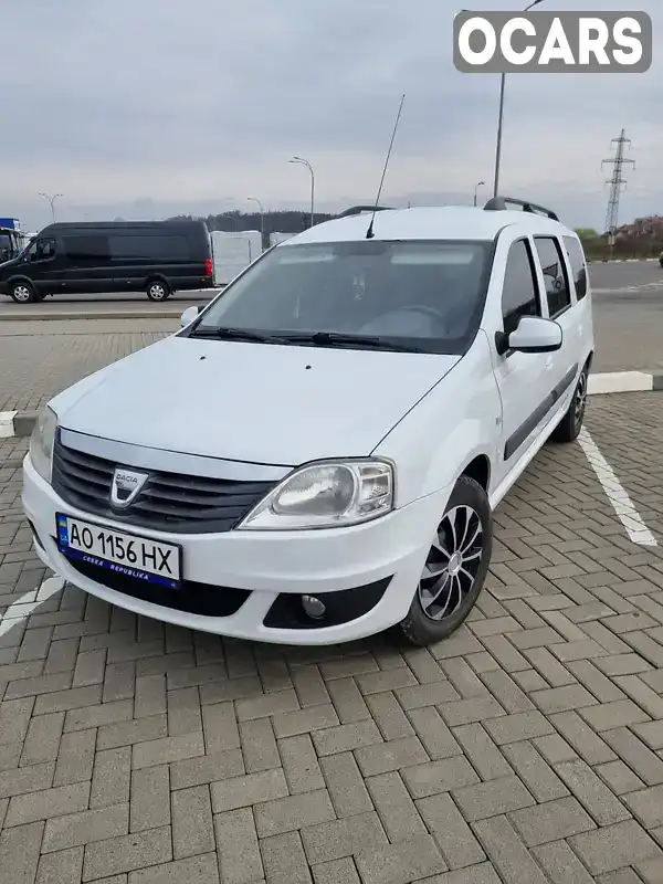 Универсал Dacia Logan MCV 2012 1.6 л. Ручная / Механика обл. Закарпатская, Мукачево - Фото 1/12