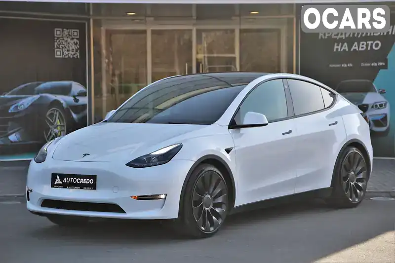 Позашляховик / Кросовер Tesla Model Y 2021 null_content л. Автомат обл. Харківська, Харків - Фото 1/19