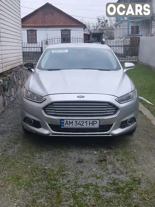 Седан Ford Fusion 2016 2 л. Автомат обл. Житомирская, Звягель - Фото 1/17