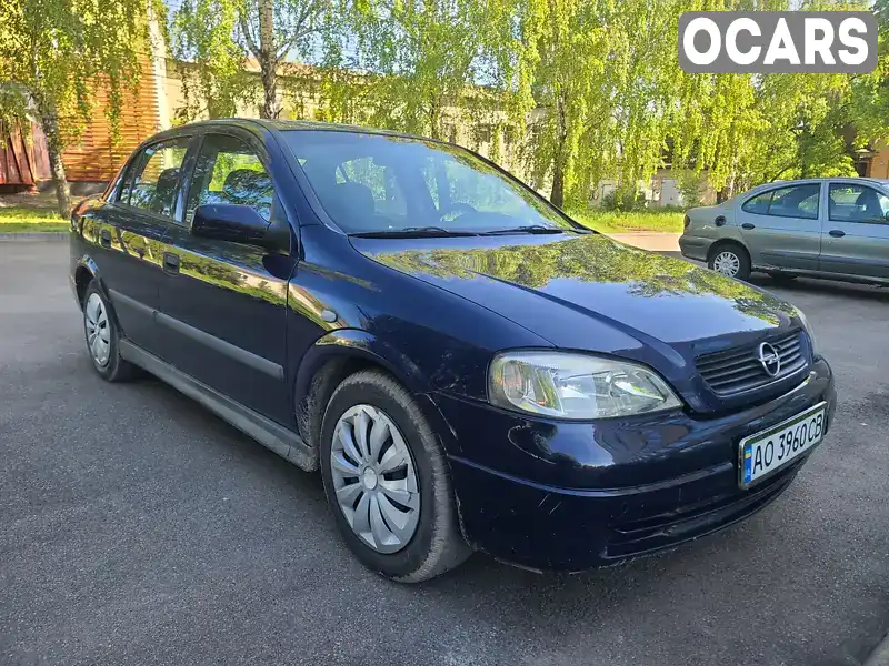Седан Opel Astra 2002 1.39 л. Ручная / Механика обл. Сумская, Шостка - Фото 1/19
