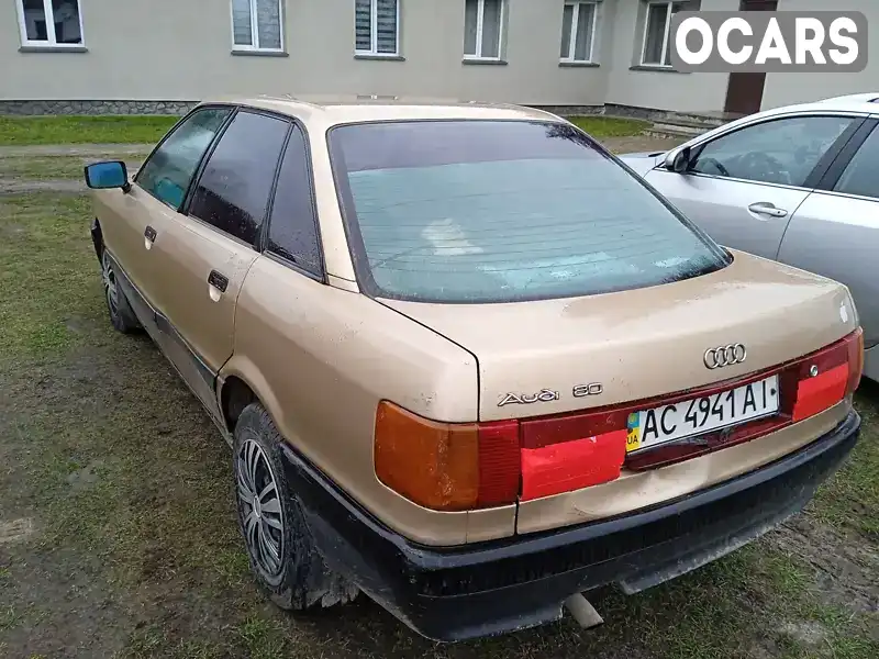 Седан Audi 80 1987 1.8 л. Ручна / Механіка обл. Волинська, Шацьк - Фото 1/18