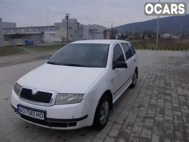 Универсал Skoda Fabia 2002 1.4 л. Ручная / Механика обл. Закарпатская, Виноградов - Фото 1/16