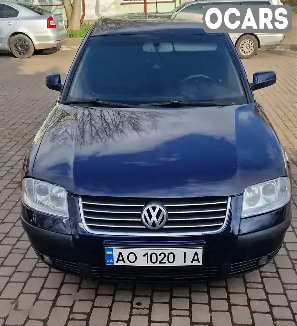 Седан Volkswagen Passat 2003 1.9 л. Ручна / Механіка обл. Закарпатська, Чоп - Фото 1/11