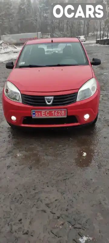 Хэтчбек Dacia Sandero 2010 1.4 л. Ручная / Механика обл. Волынская, Киверцы - Фото 1/16