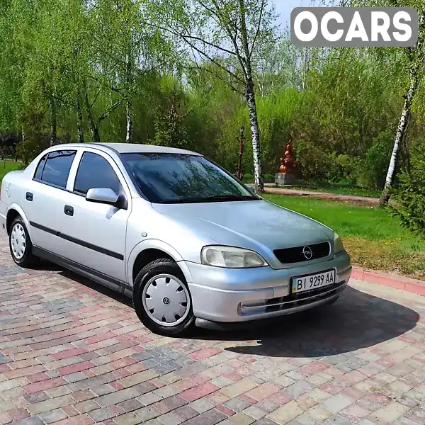 Седан Opel Astra 2002 1.4 л. Ручна / Механіка обл. Полтавська, Миргород - Фото 1/20