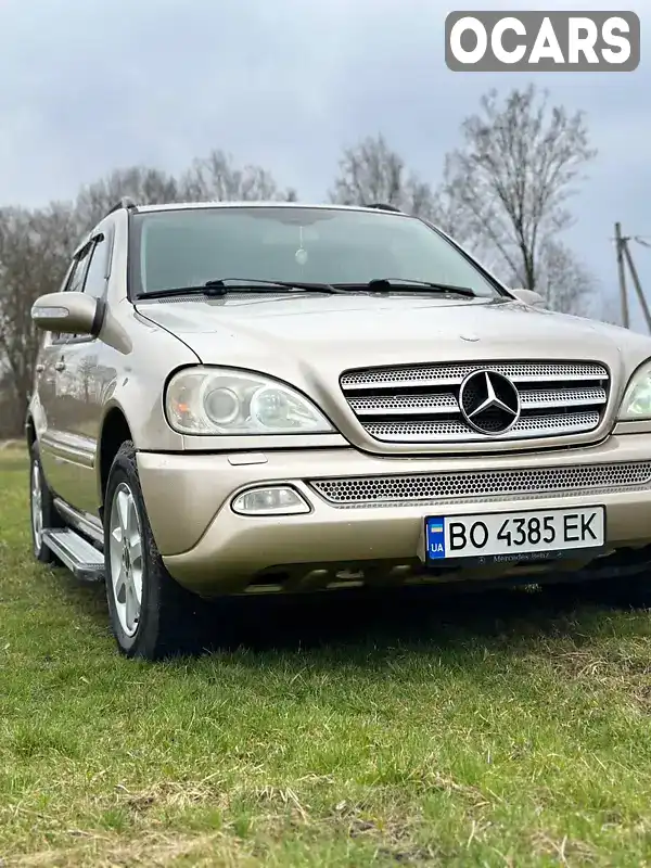 Внедорожник / Кроссовер Mercedes-Benz M-Class 2002 2.69 л. Автомат обл. Тернопольская, Тернополь - Фото 1/15