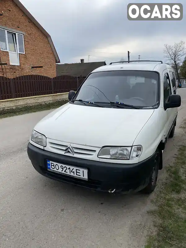 Мінівен Citroen Berlingo 2000 2 л. Ручна / Механіка обл. Тернопільська, Зборів - Фото 1/14