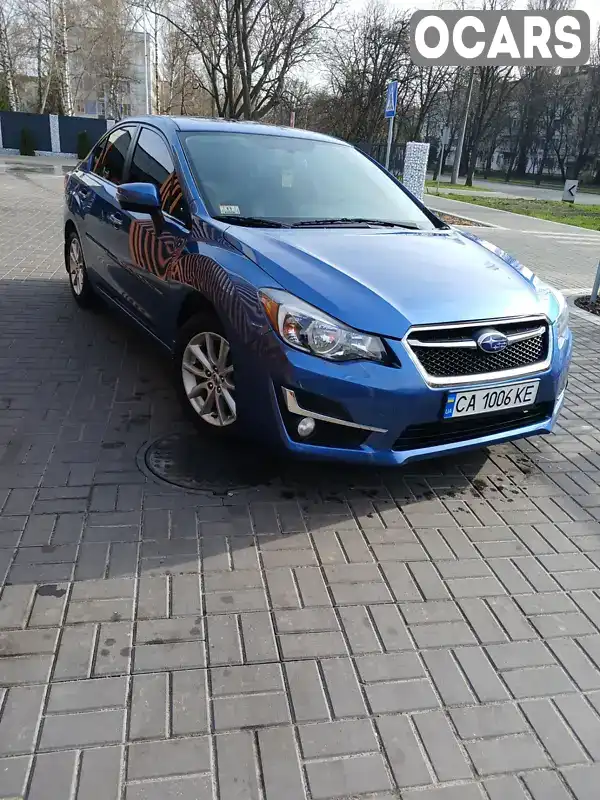 Седан Subaru Impreza 2015 2 л. Варіатор обл. Черкаська, Черкаси - Фото 1/8