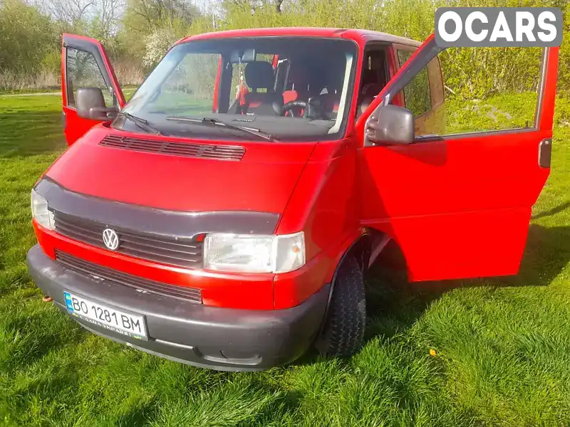 Мінівен Volkswagen Transporter 2002 1.9 л. Ручна / Механіка обл. Тернопільська, Ланівці - Фото 1/21