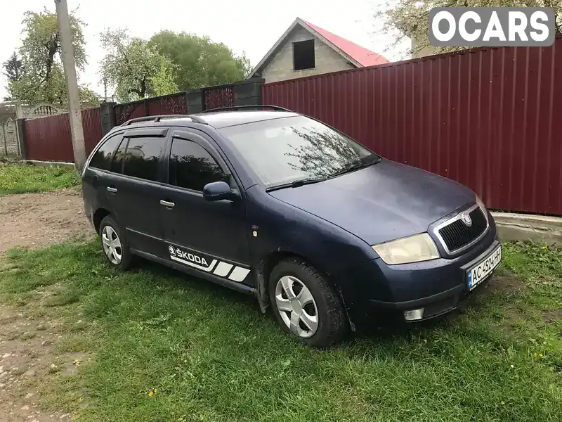 Универсал Skoda Fabia 2001 1.9 л. Ручная / Механика обл. Волынская, Ковель - Фото 1/12