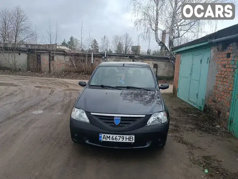 Седан Dacia Logan 2008 1.4 л. обл. Житомирская, Житомир - Фото 1/11