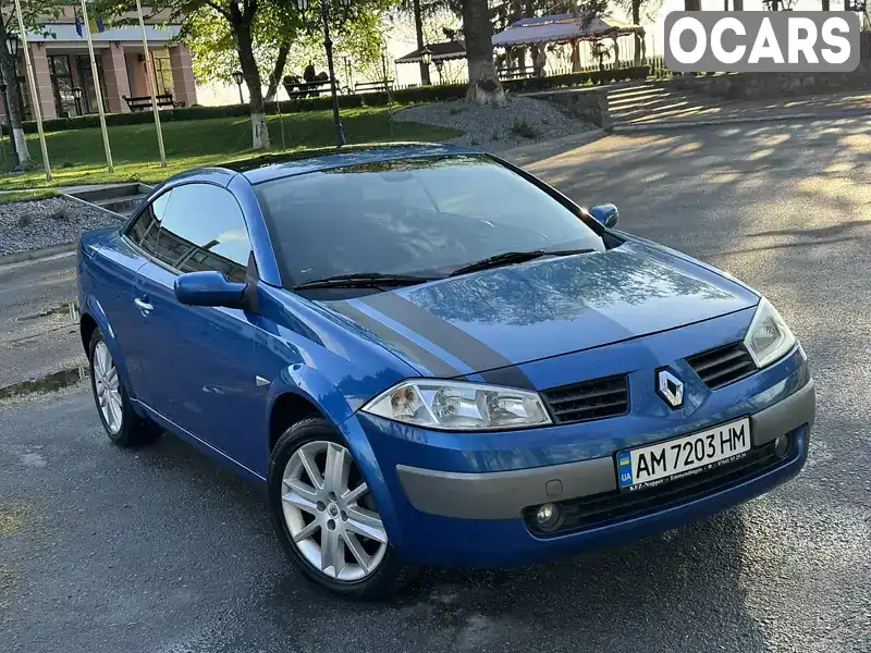 Кабріолет Renault Megane 2005 1.6 л. Ручна / Механіка обл. Житомирська, Звягель - Фото 1/21