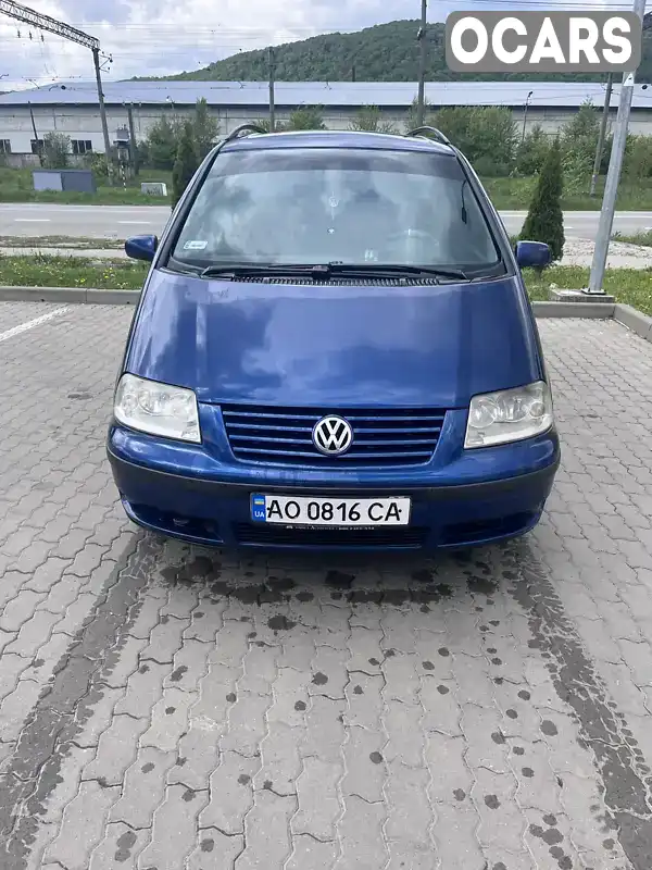 Мінівен Volkswagen Sharan 2002 1.9 л. обл. Закарпатська, Великий Березний - Фото 1/21