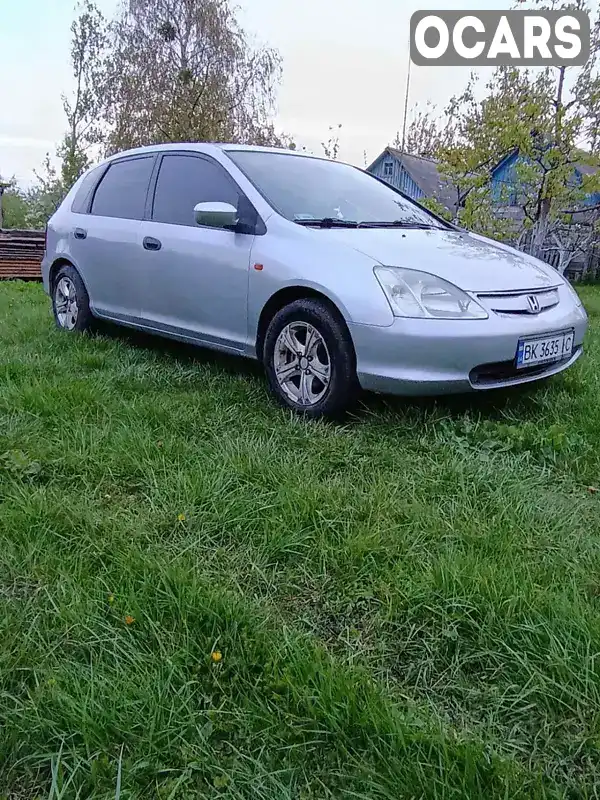 Хэтчбек Honda Civic 2002 1.69 л. Ручная / Механика обл. Ровенская, Ровно - Фото 1/21