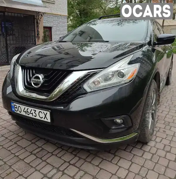 Позашляховик / Кросовер Nissan Murano 2017 3.5 л. Варіатор обл. Тернопільська, Тернопіль - Фото 1/10