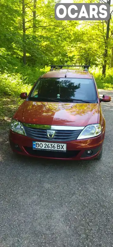 Универсал Dacia Logan MCV 2009 1.6 л. Ручная / Механика обл. Тернопольская, Борщев - Фото 1/21