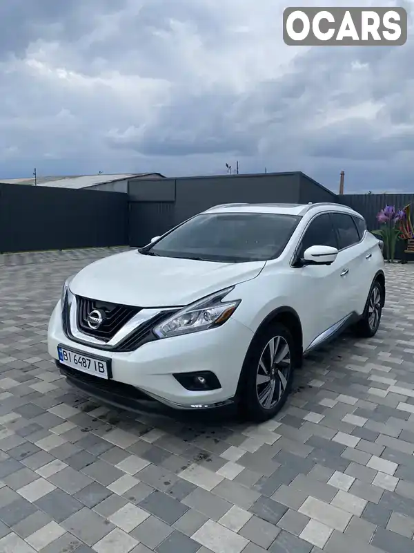 Позашляховик / Кросовер Nissan Murano 2017 3.5 л. Варіатор обл. Полтавська, Полтава - Фото 1/21