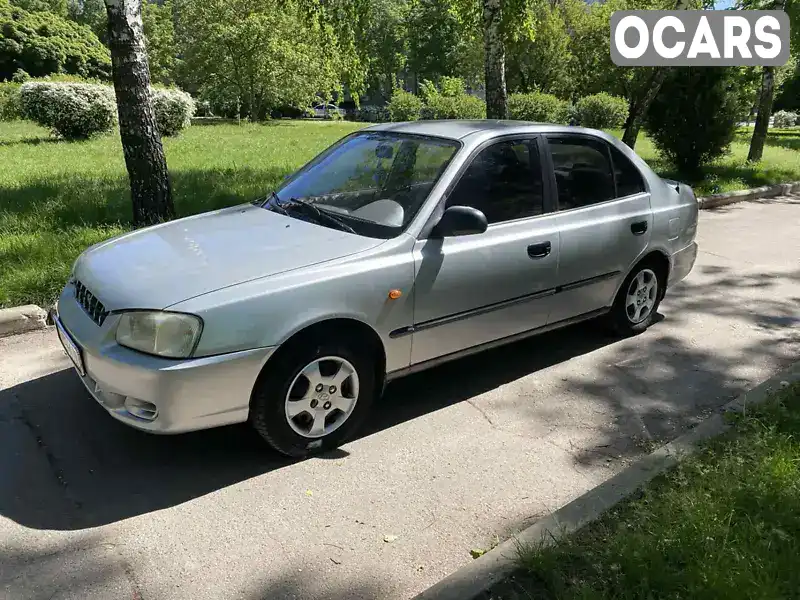 Седан Hyundai Accent 2001 1.34 л. Ручна / Механіка обл. Черкаська, Черкаси - Фото 1/18