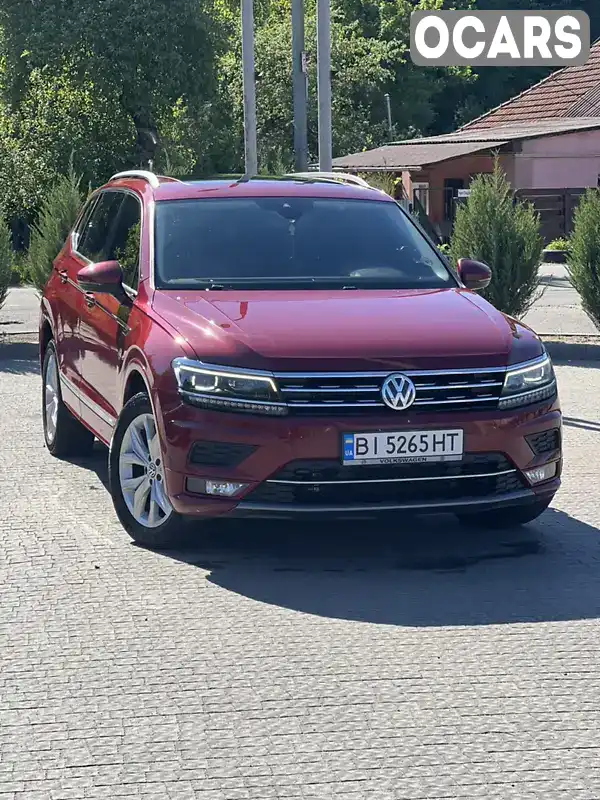 Внедорожник / Кроссовер Volkswagen Tiguan 2018 2 л. Робот обл. Полтавская, Полтава - Фото 1/21