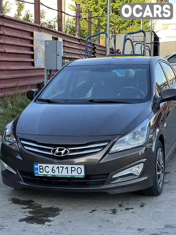 Седан Hyundai Solaris 2015 1.4 л. Автомат обл. Львовская, Львов - Фото 1/4