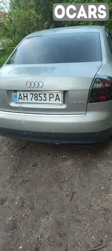 Седан Audi A4 2002 1.9 л. Ручная / Механика обл. Харьковская, Харьков - Фото 1/4