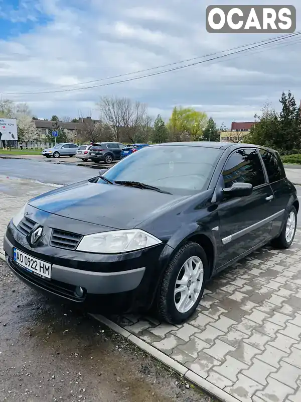 Купе Renault Megane 2003 1.6 л. Ручная / Механика обл. Закарпатская, Ужгород - Фото 1/9