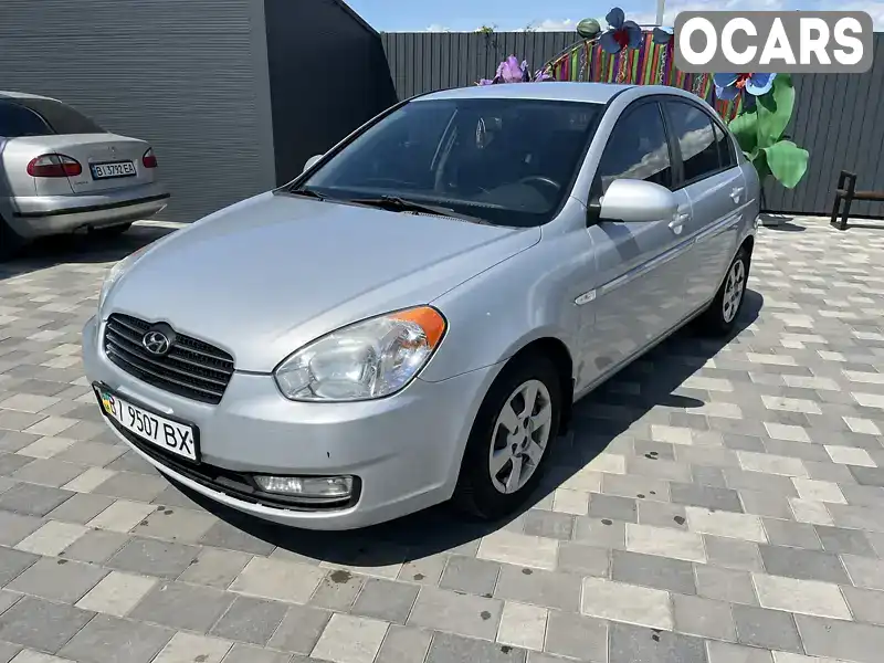 Седан Hyundai Accent 2008 1.6 л. Ручная / Механика обл. Полтавская, Полтава - Фото 1/15