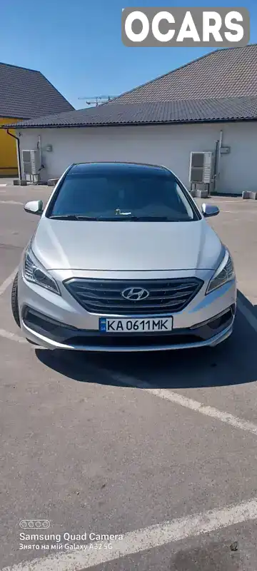 Седан Hyundai Sonata 2015 2.36 л. Автомат обл. Киевская, Вышневое - Фото 1/21