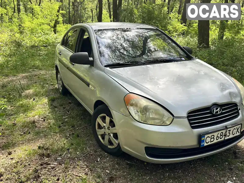 Седан Hyundai Accent 2008 1.4 л. Ручна / Механіка обл. Чернігівська, Чернігів - Фото 1/10