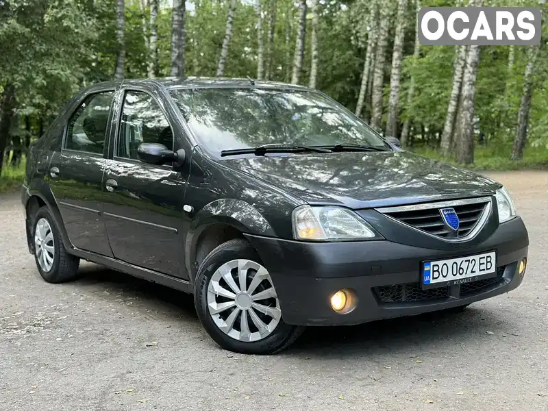 Седан Dacia Logan 2007 1.39 л. Ручна / Механіка обл. Тернопільська, Тернопіль - Фото 1/21