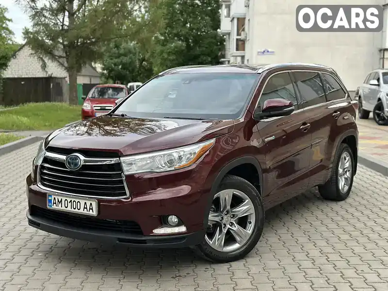 Позашляховик / Кросовер Toyota Highlander 2015 3.5 л. Автомат обл. Житомирська, Звягель - Фото 1/21